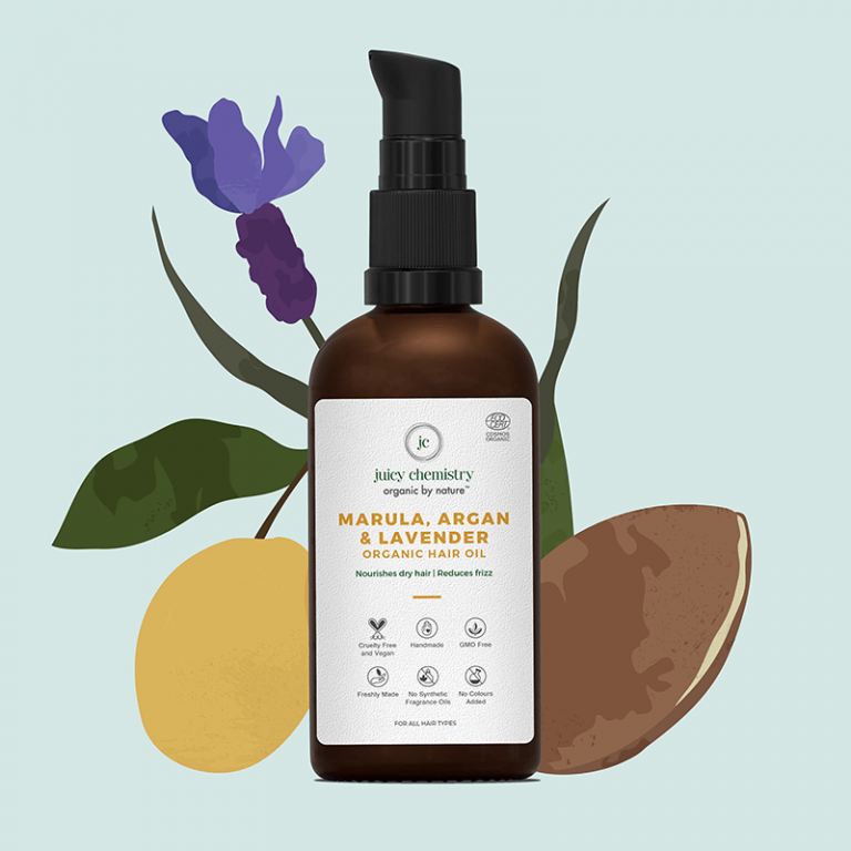 Marula, Argan and Lavender Hair Oil Juicy Chemistry
